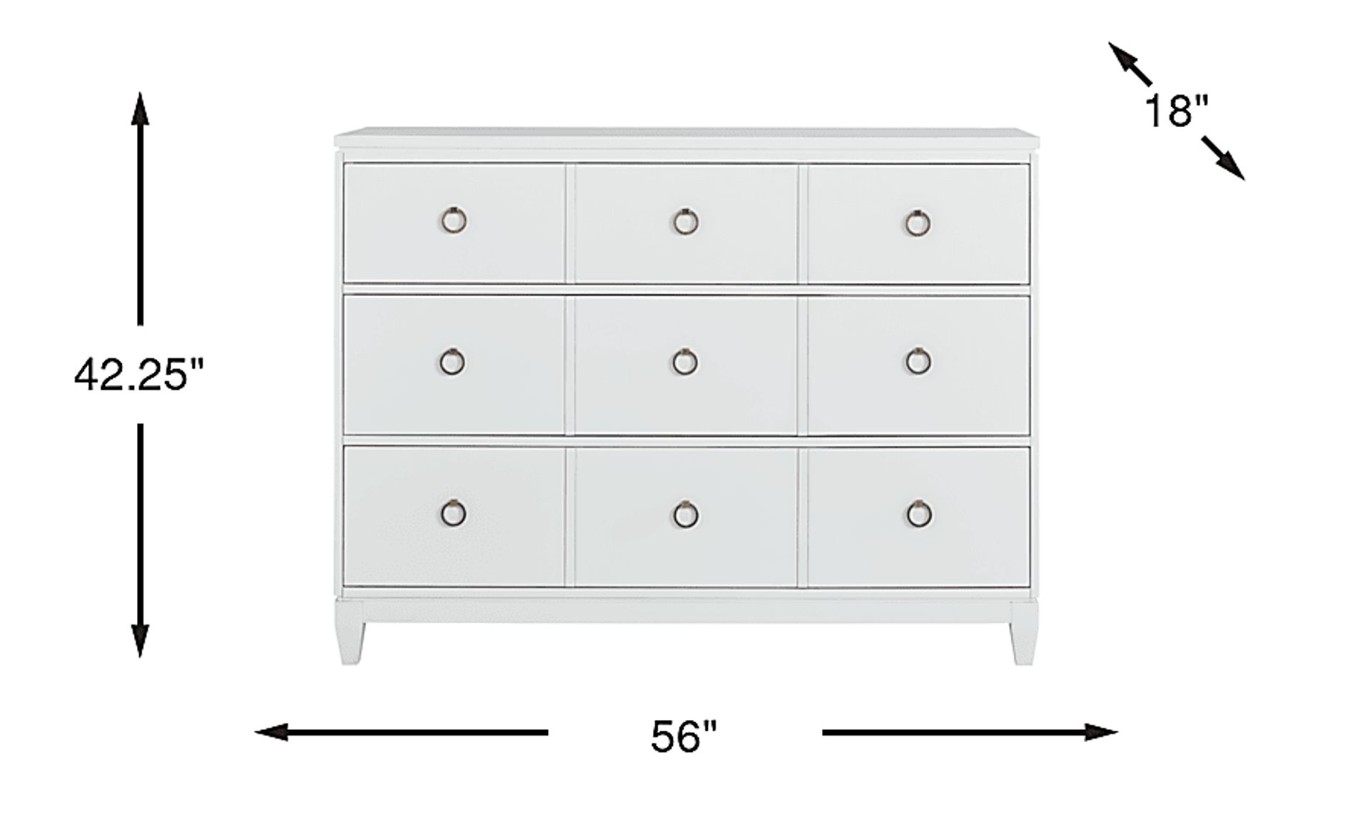 Dimension Image. Please refer to the Dimension Tab on this page for dimension details.