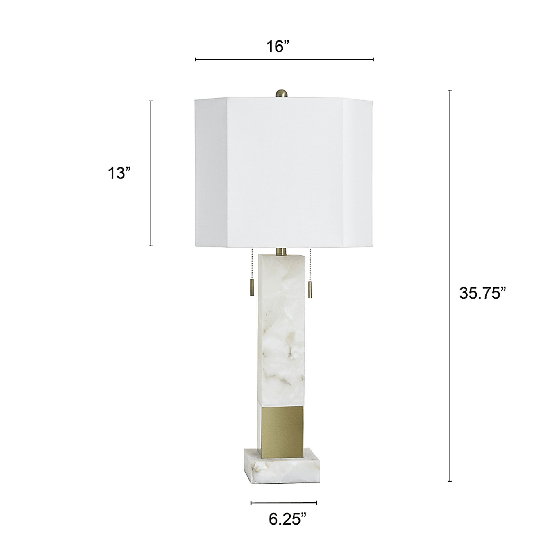 Austim White Table Lamp - Image 3