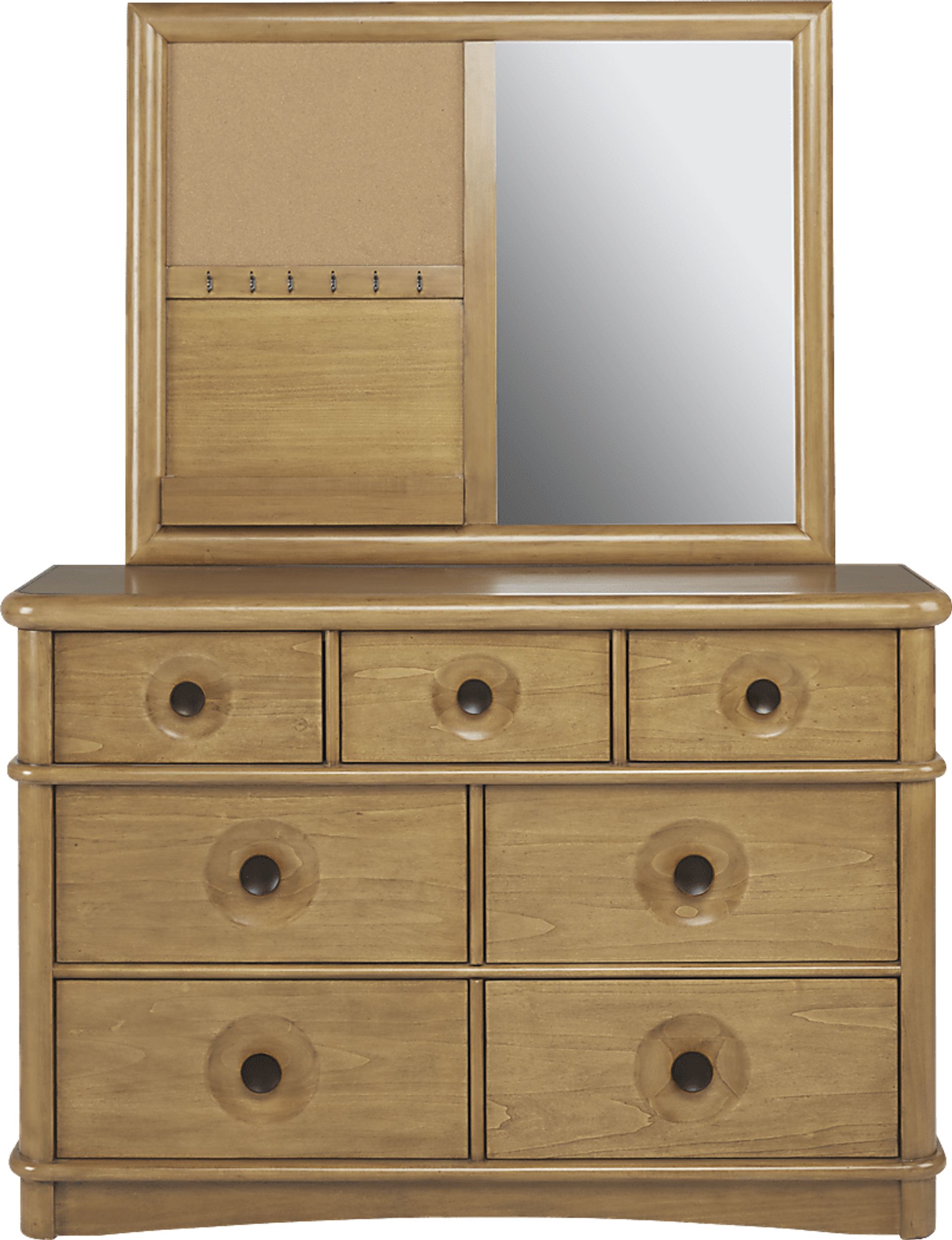 Austin Peanut Dresser & Mirror Set - Image 1