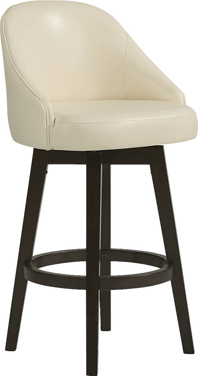 Austra Ivory Swivel Barstool - Thumbnail - Image 1