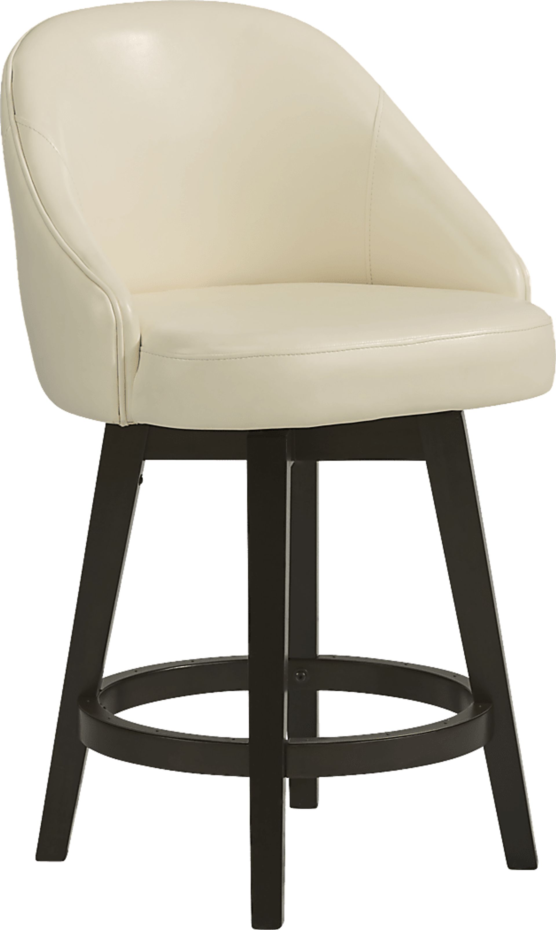 Austra Ivory Swivel Counter Height Stool - Image 1