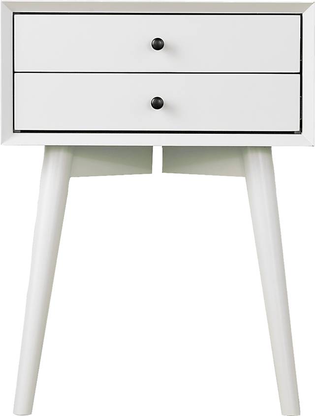 Authon White Nightstand - Thumbnail - Image 2