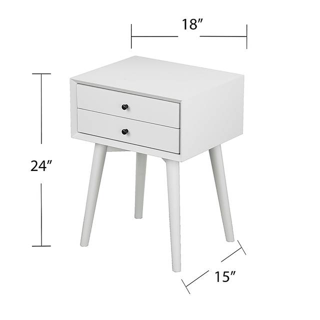 Authon White Nightstand - Thumbnail - Image 8
