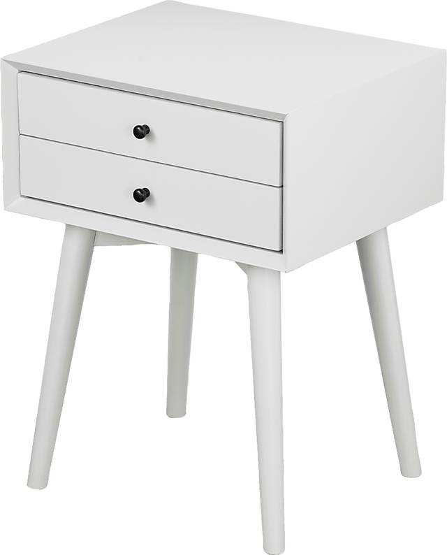 Authon White Nightstand - Thumbnail - Image 1