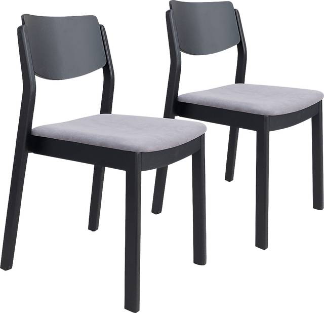 Autrey Black Dining Chair, Set of 2 - Thumbnail - Image 1