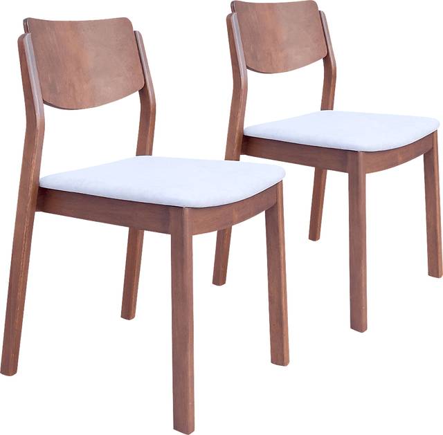 Autrey Walnut Dining Chair, Set of 2 - Thumbnail - Image 1