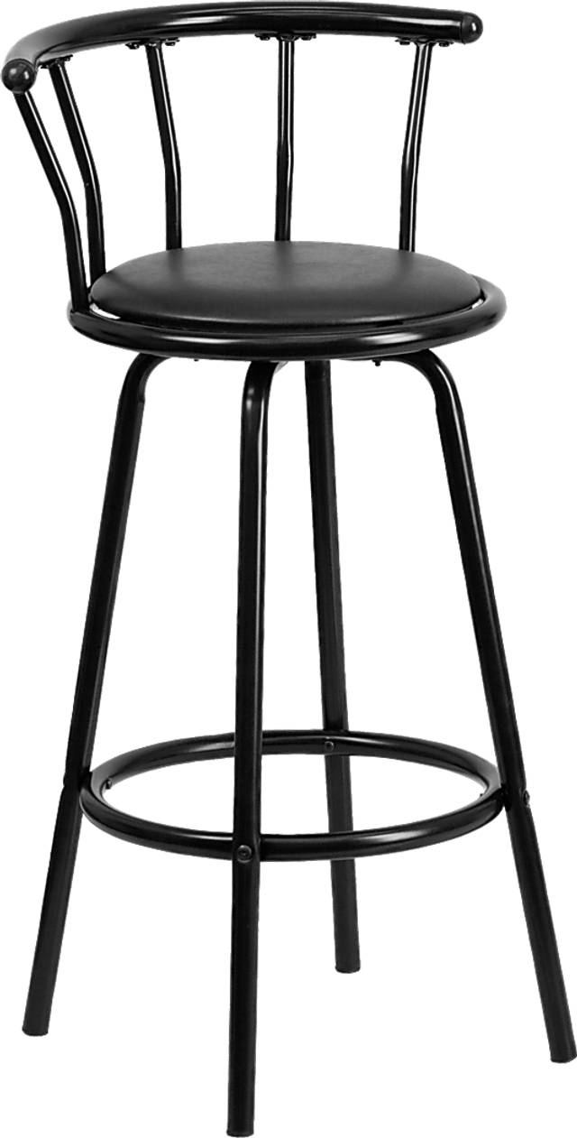 Autry Black Swivel Barstool - Thumbnail - Image 1