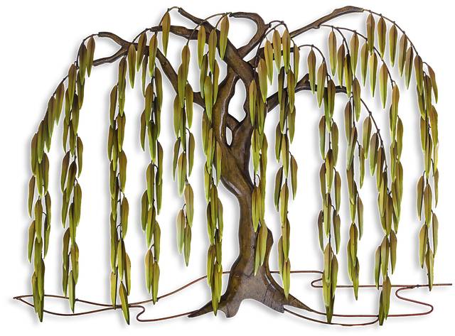 Autumn Willow Teak Outdoor Artwork - Thumbnail - Image 1