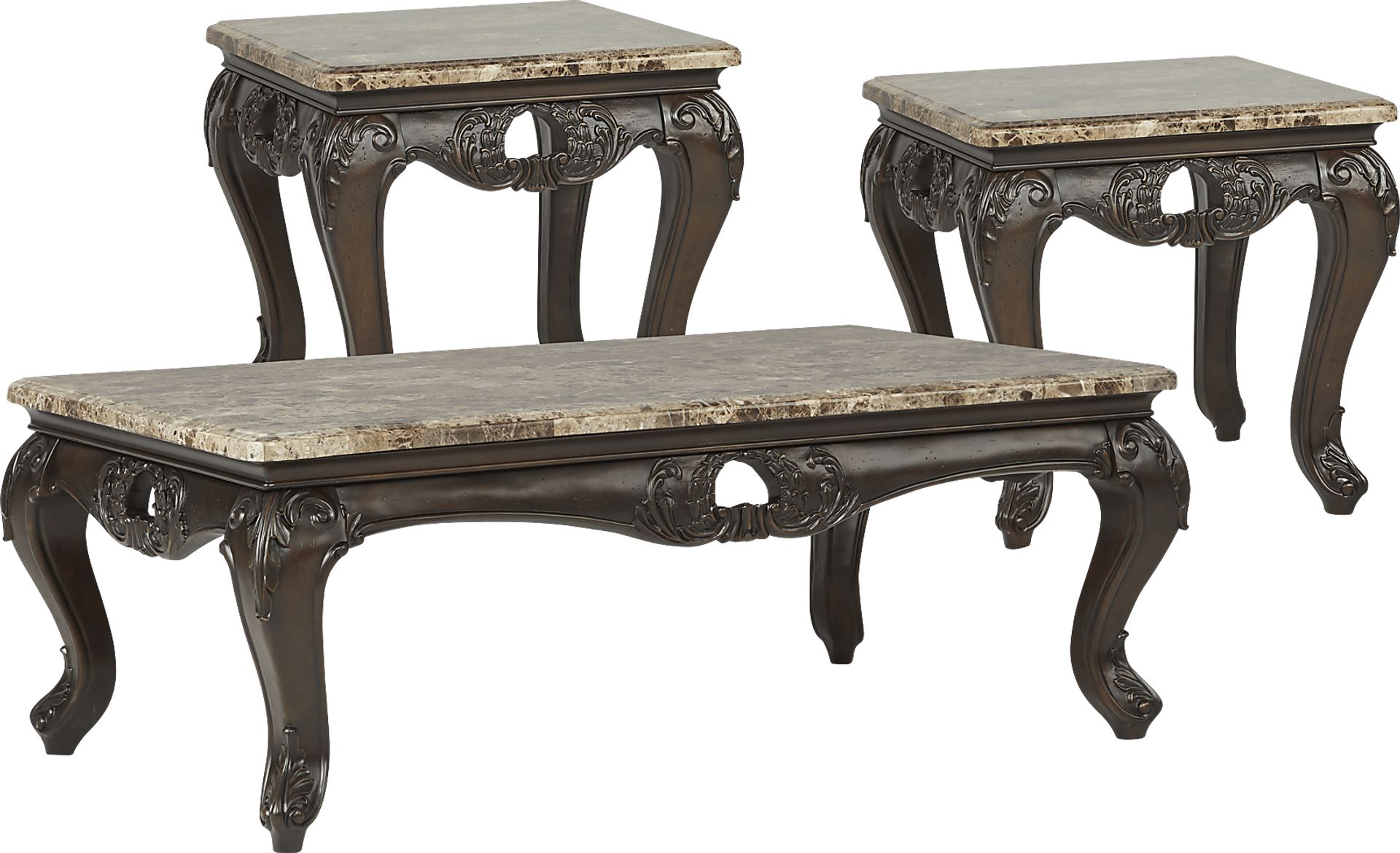 Cindy Crawford Home Calvano Brown Leather 7 Pc Living Room - Image 6