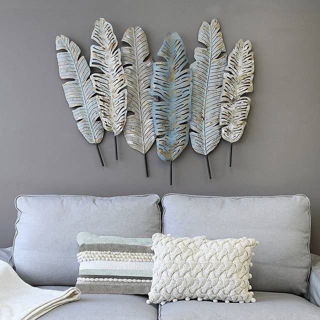 Ava Feathers Green Wall Decor - Thumbnail - Image 2