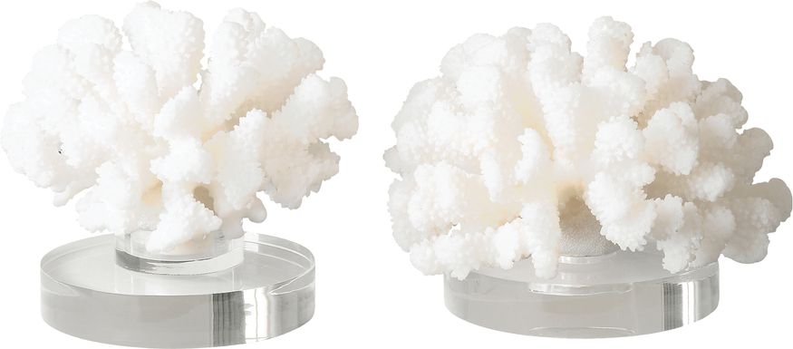 Avadale White Sculpture, Set of 2