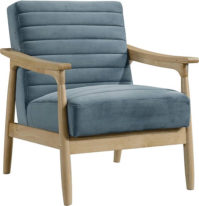 Avajulie Blue Accent Chair - Thumbnail - Image 3