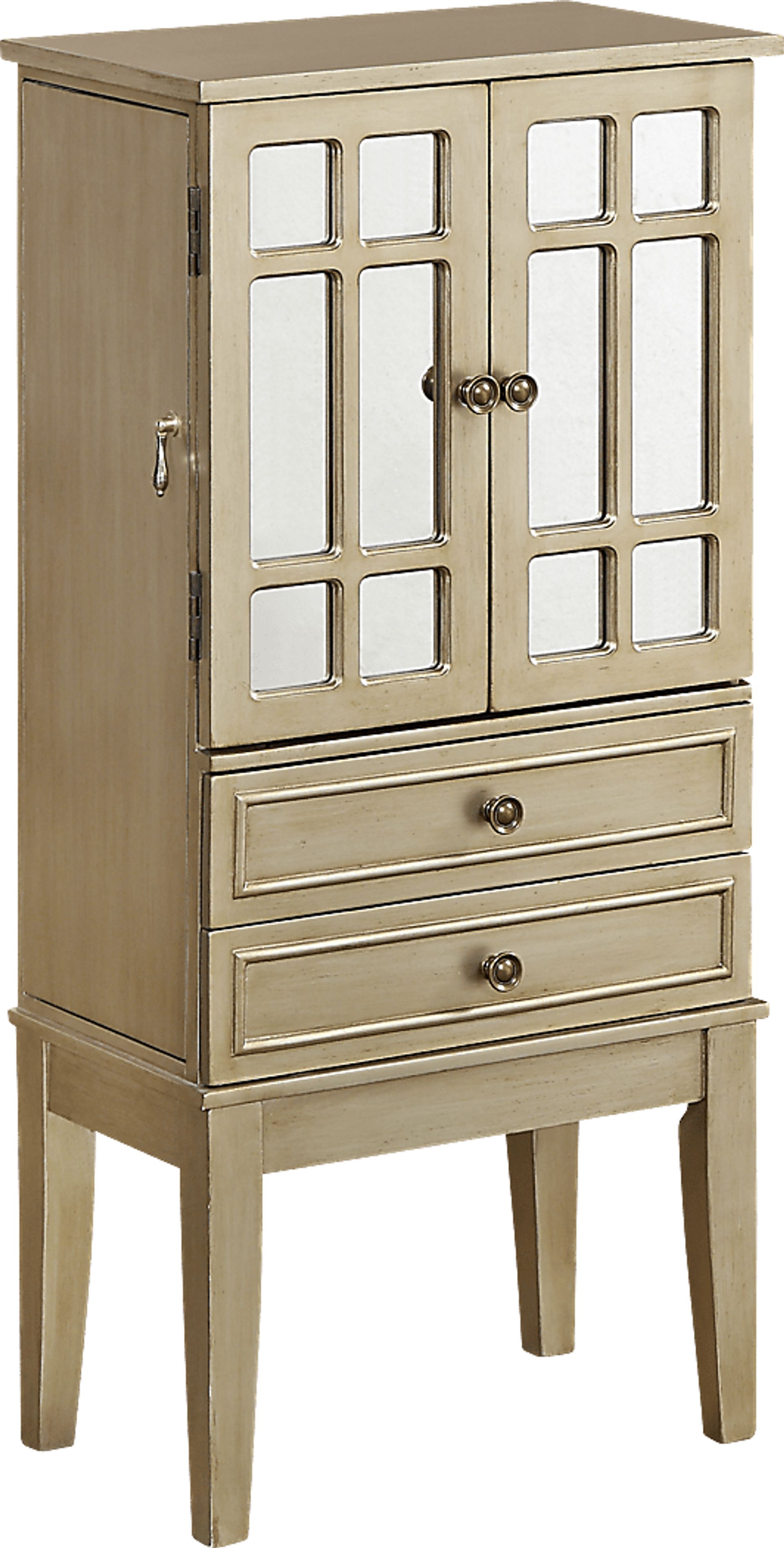 Avaline Gold Jewelry Armoire - Image 1