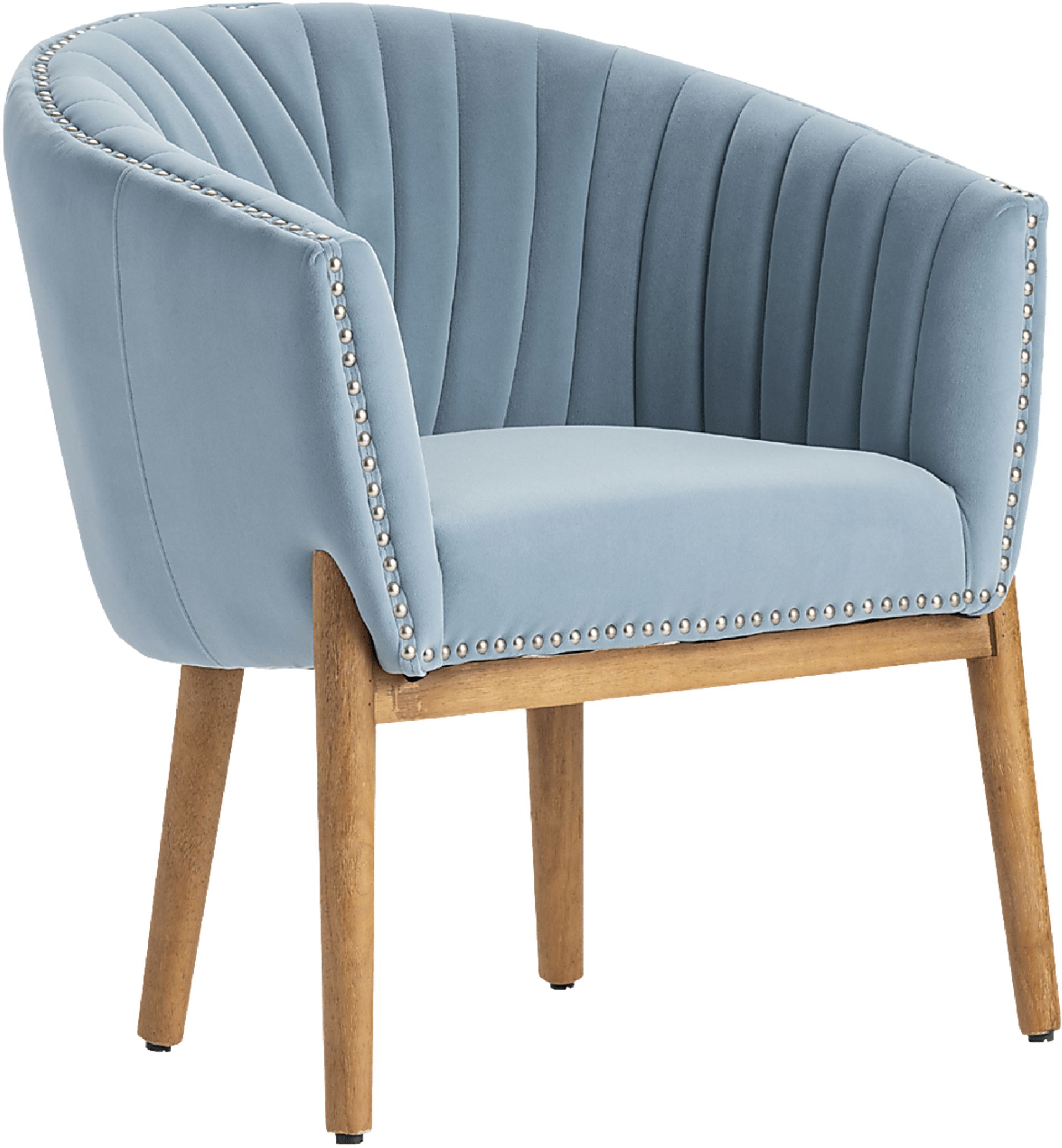 Avalyn Elle Blue Accent Chair - Image 1