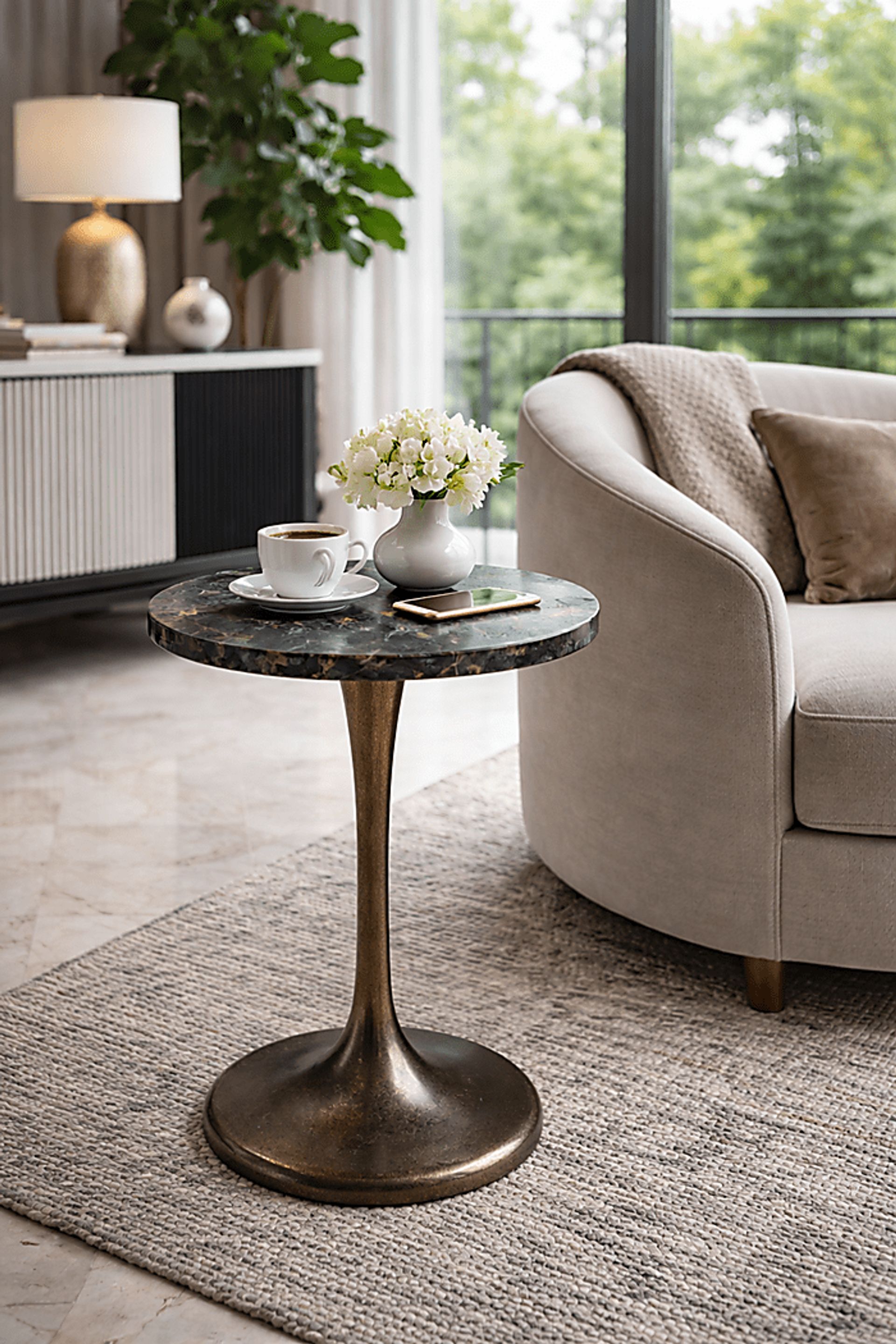 Avani Bronze/Black Accent Table - Image 3