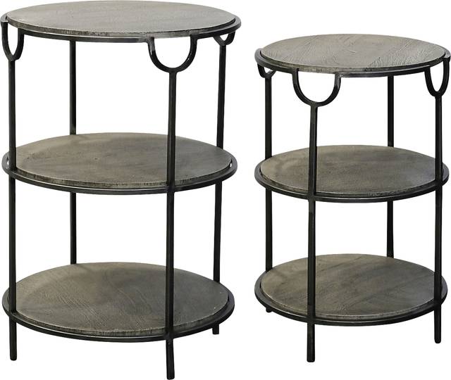 Avarado Gray Nesting Tables, Set of 2 - Thumbnail - Image 1