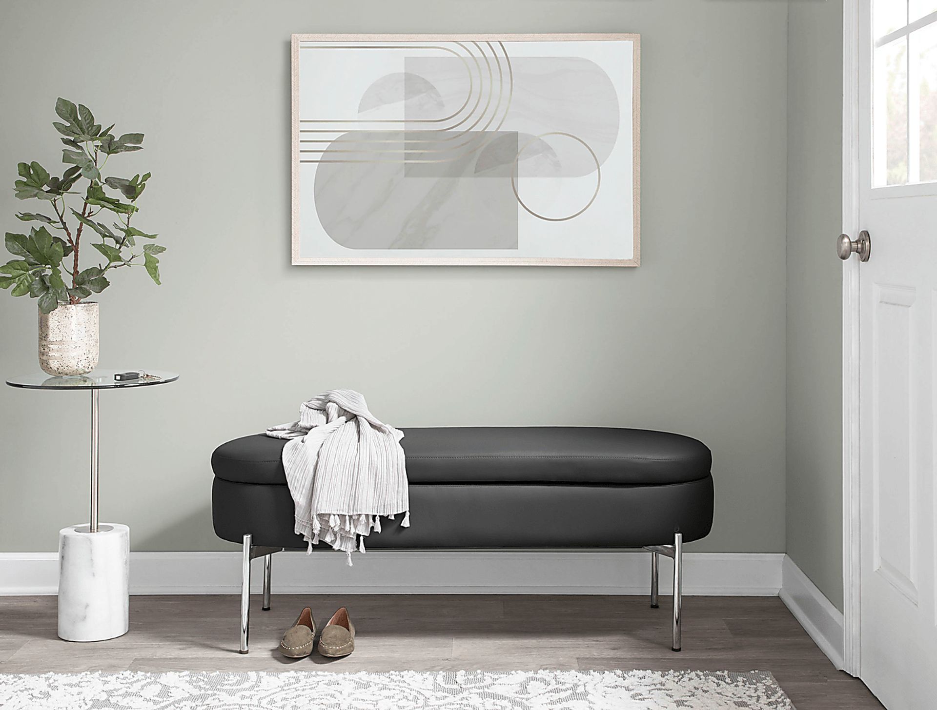 Avastele Black Accent Bench - Image 5