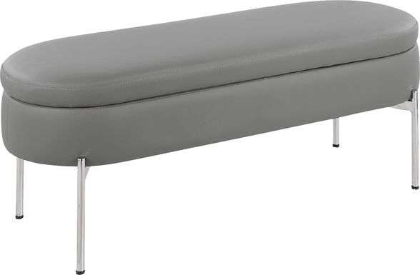 Avastele Gray Accent Bench