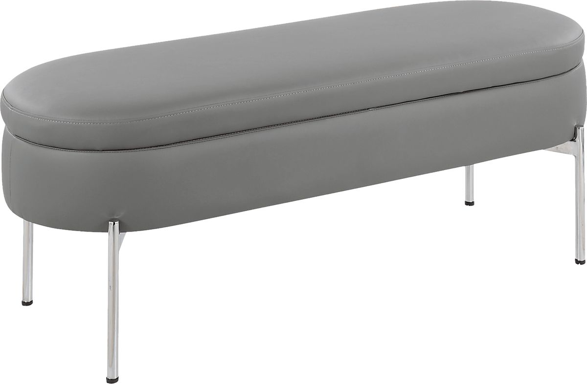 Avastele Gray Accent Bench Rooms to Go