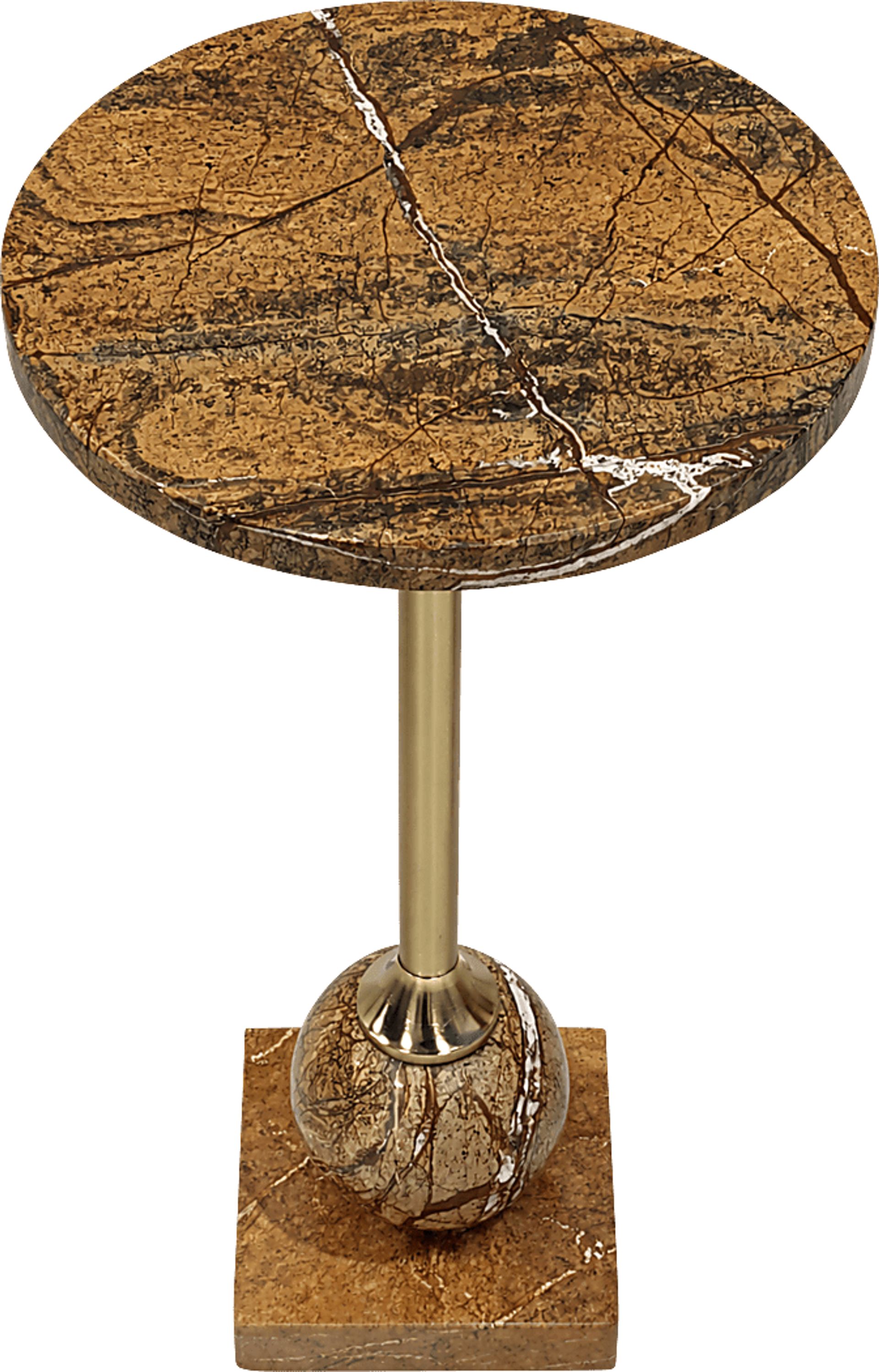 Avathu Gold/Brown Accent Table - Image 4