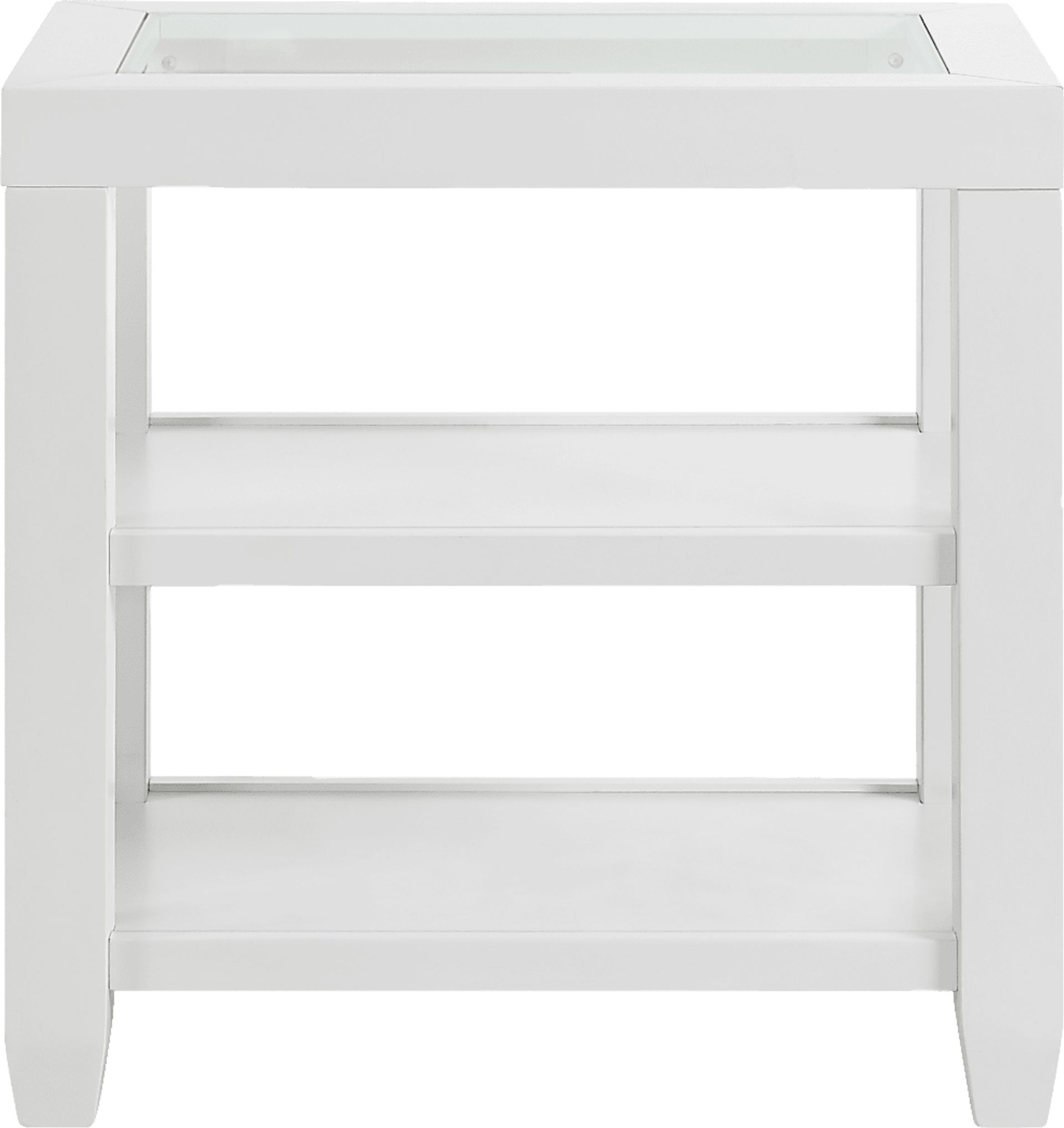 Avati White Chairside Table - Image 5