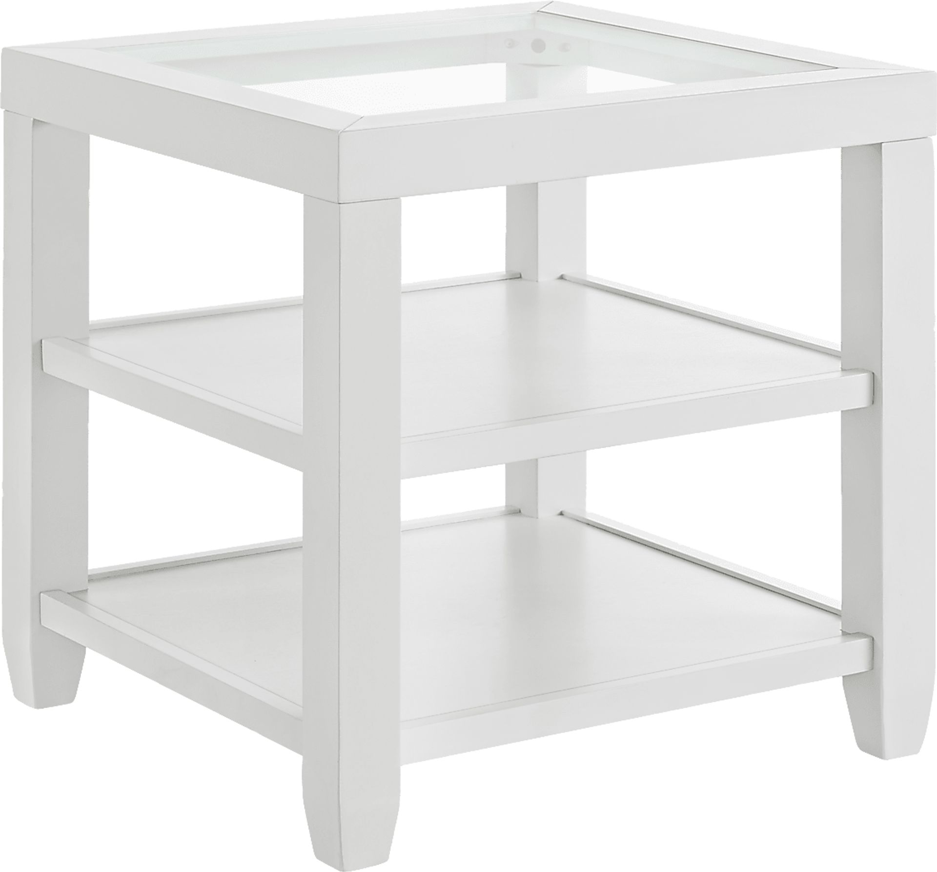 Avati White End Table - Image 1