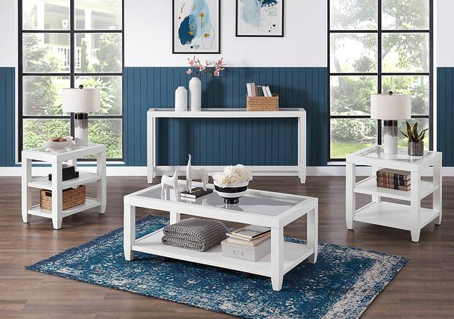 Avati White Sofa Table - Thumbnail - Image 6