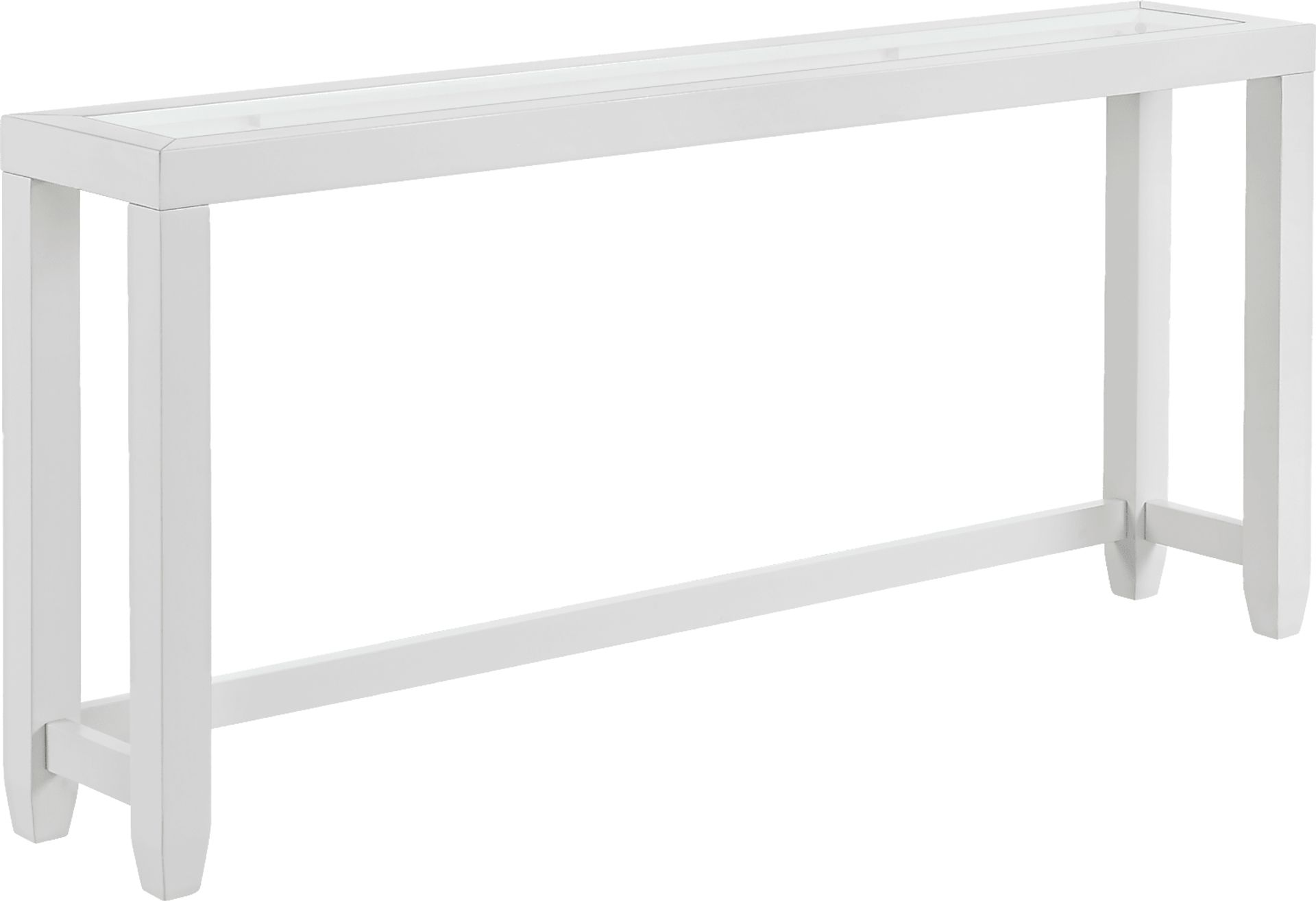 Avati White Sofa Table - Image 1
