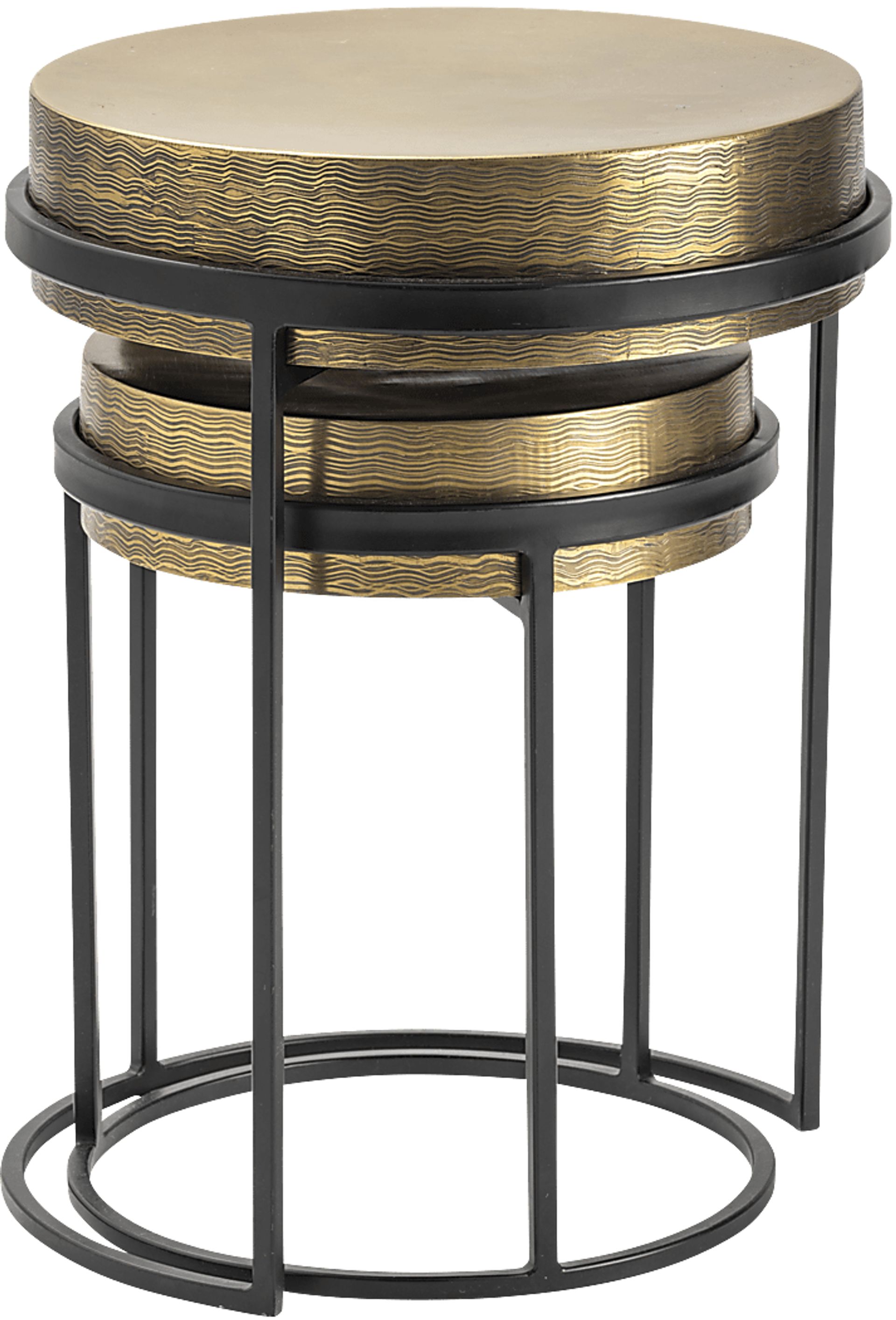 Avaview Gold Nesting Table, Set of 2 - Image 2