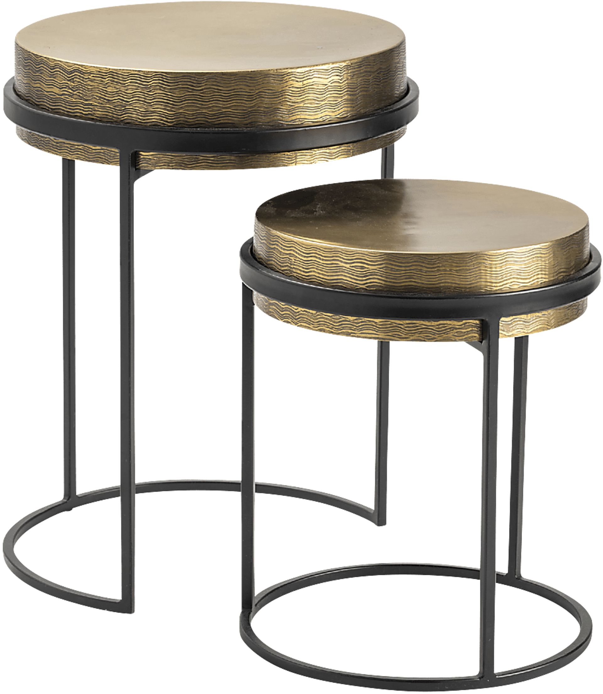 Avaview Gold Nesting Table, Set of 2 - Image 1