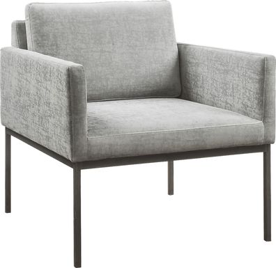 Avdel Gray Accent Chair