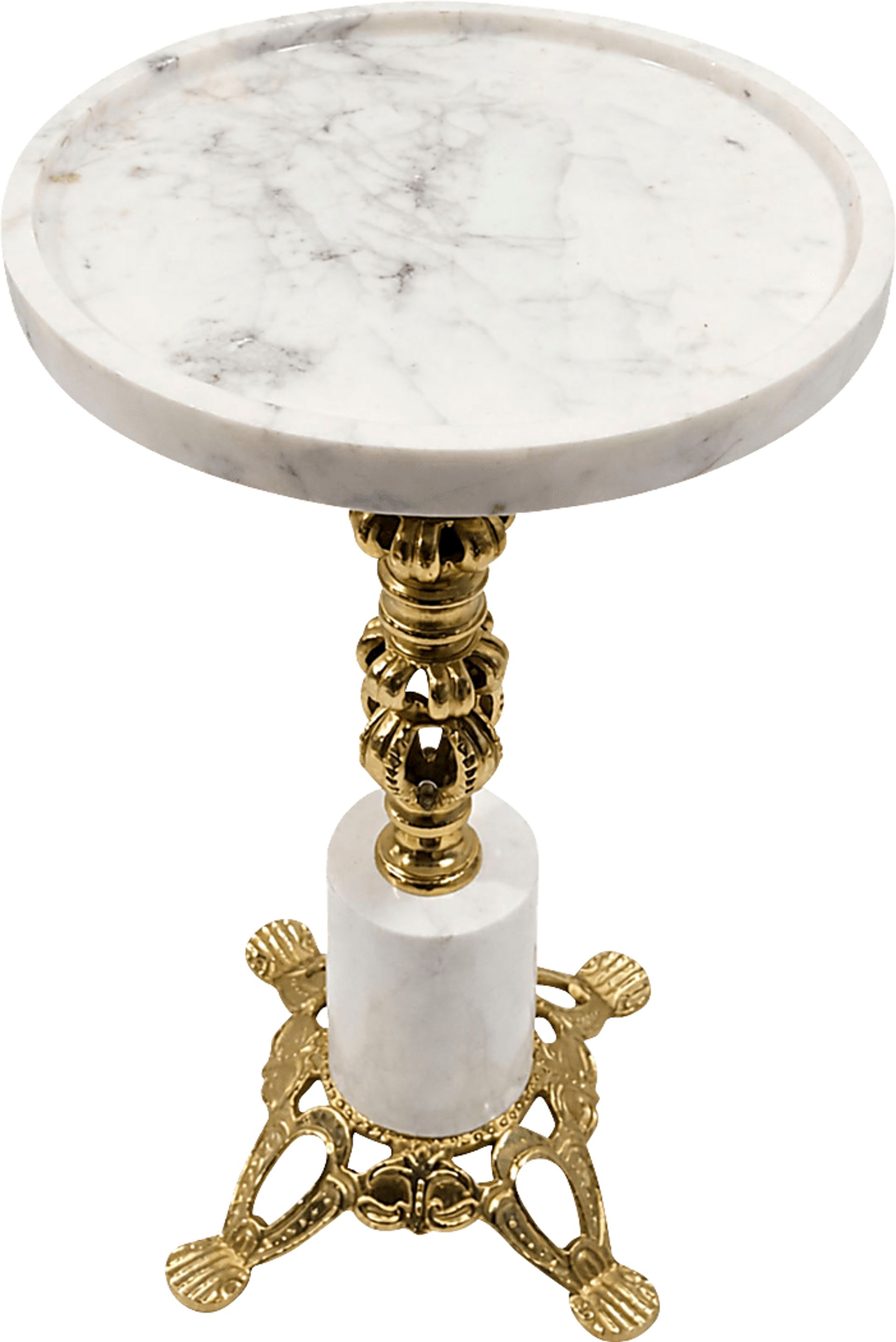 Aveko Gold/White Accent Table - Image 3