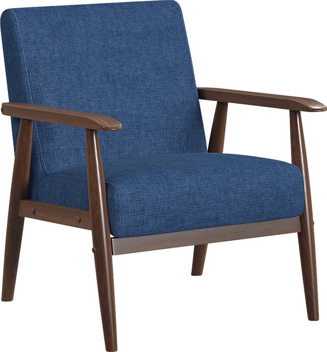 Avelano Blue Accent Chair - Thumbnail - Image 1
