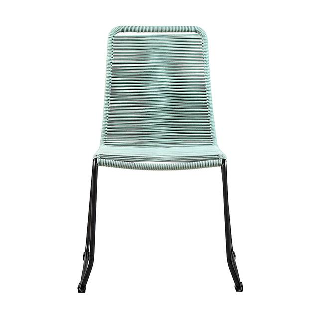 Avele Ann Green Outdoor Side Chair, Set of 2 - Thumbnail - Image 2