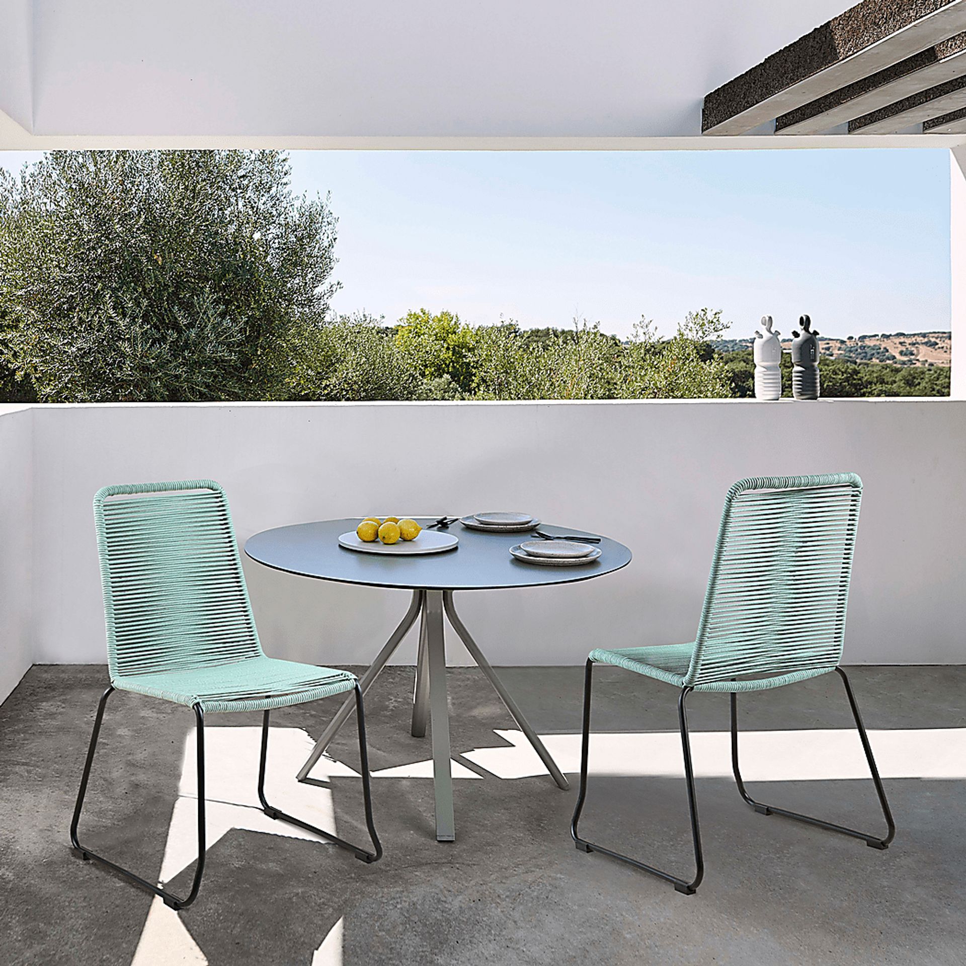 Avele Ann Green Outdoor Side Chair, Set of 2 - Image 7