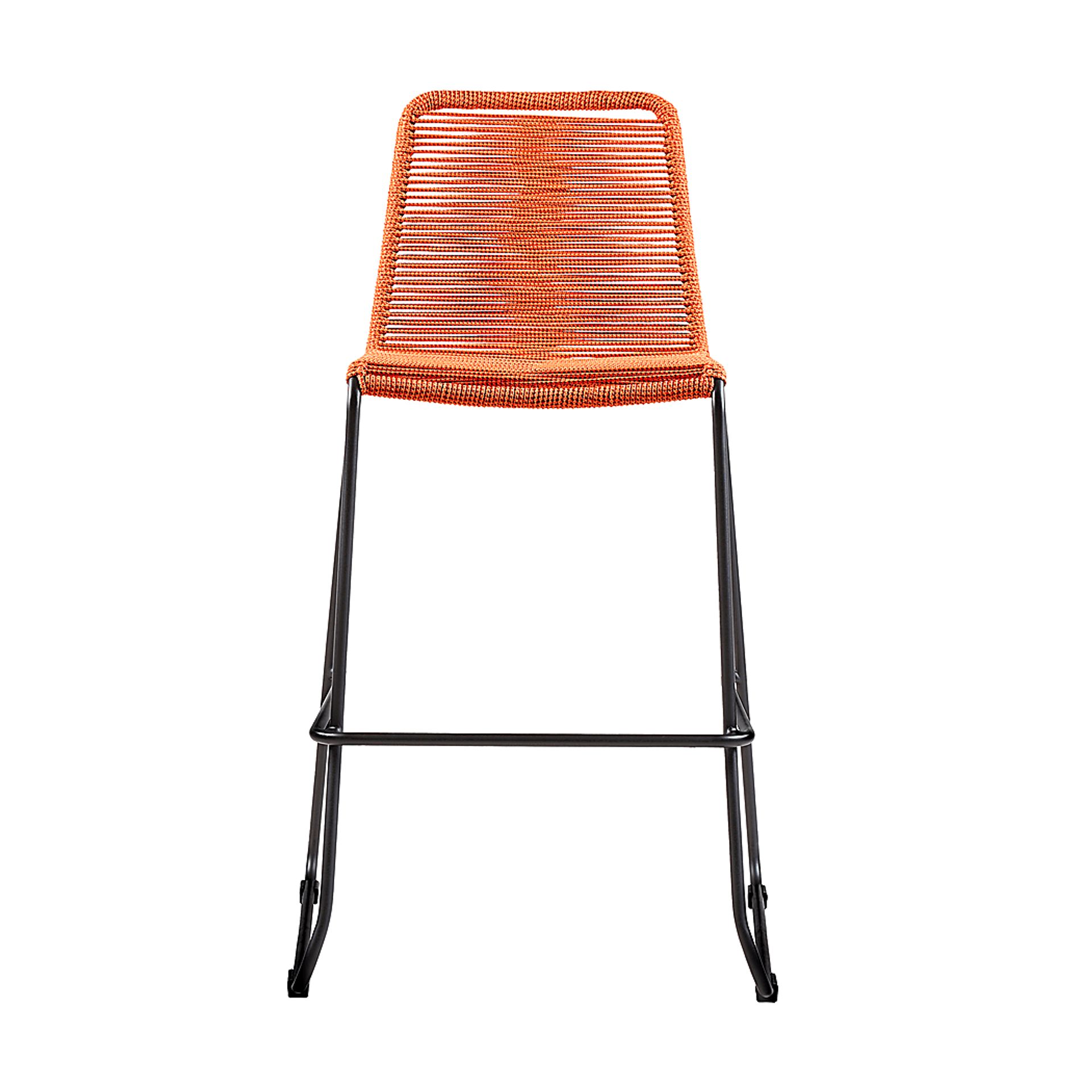 Avele Ann Orange Outdoor Barstool - Image 2