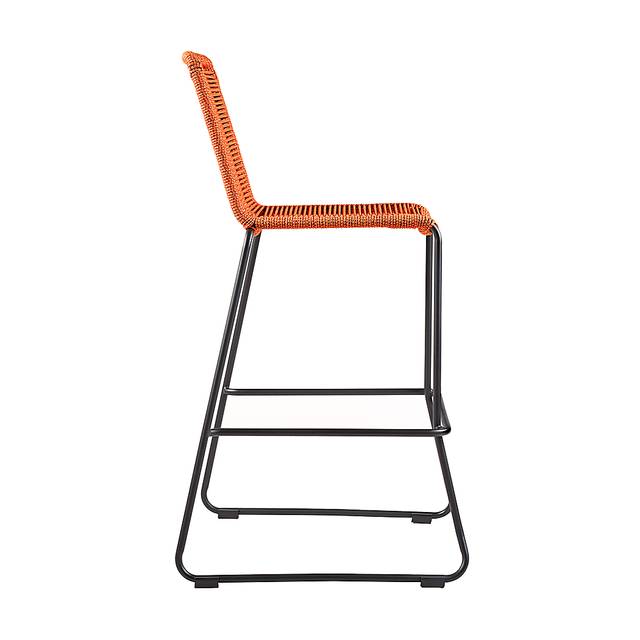 Avele Ann Orange Outdoor Barstool - Thumbnail - Image 3