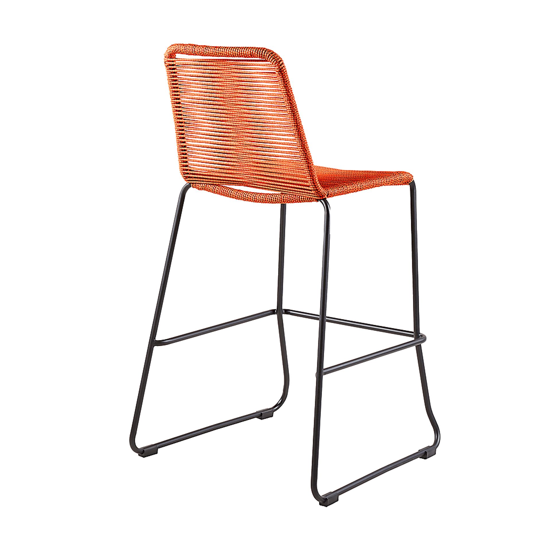 Avele Ann Orange Outdoor Barstool - Image 4