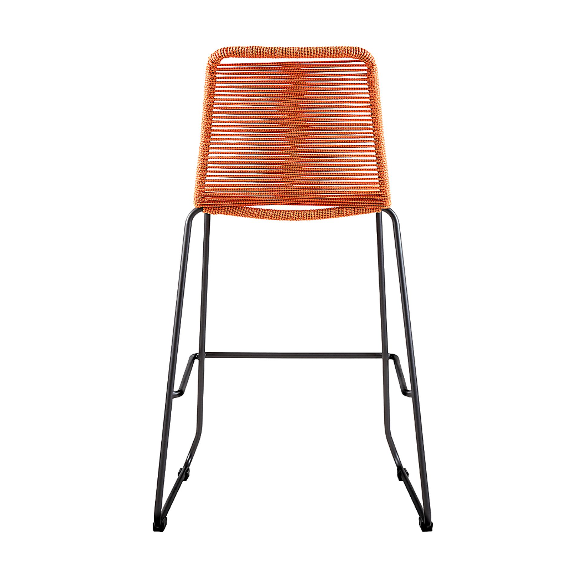 Avele Ann Orange Outdoor Barstool - Image 5