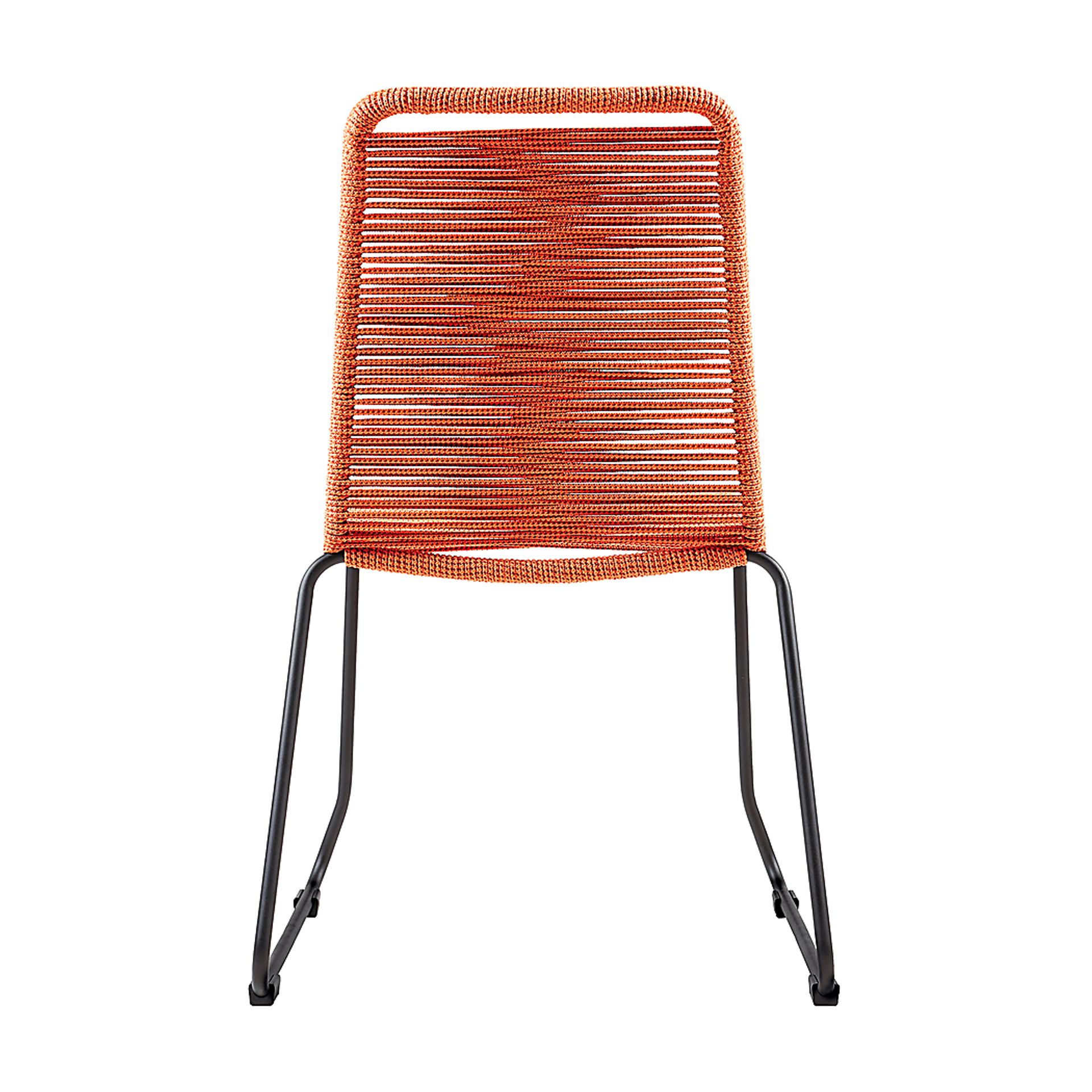 Avele Ann Orange Outdoor Side Chair, Set of 2 - Image 4