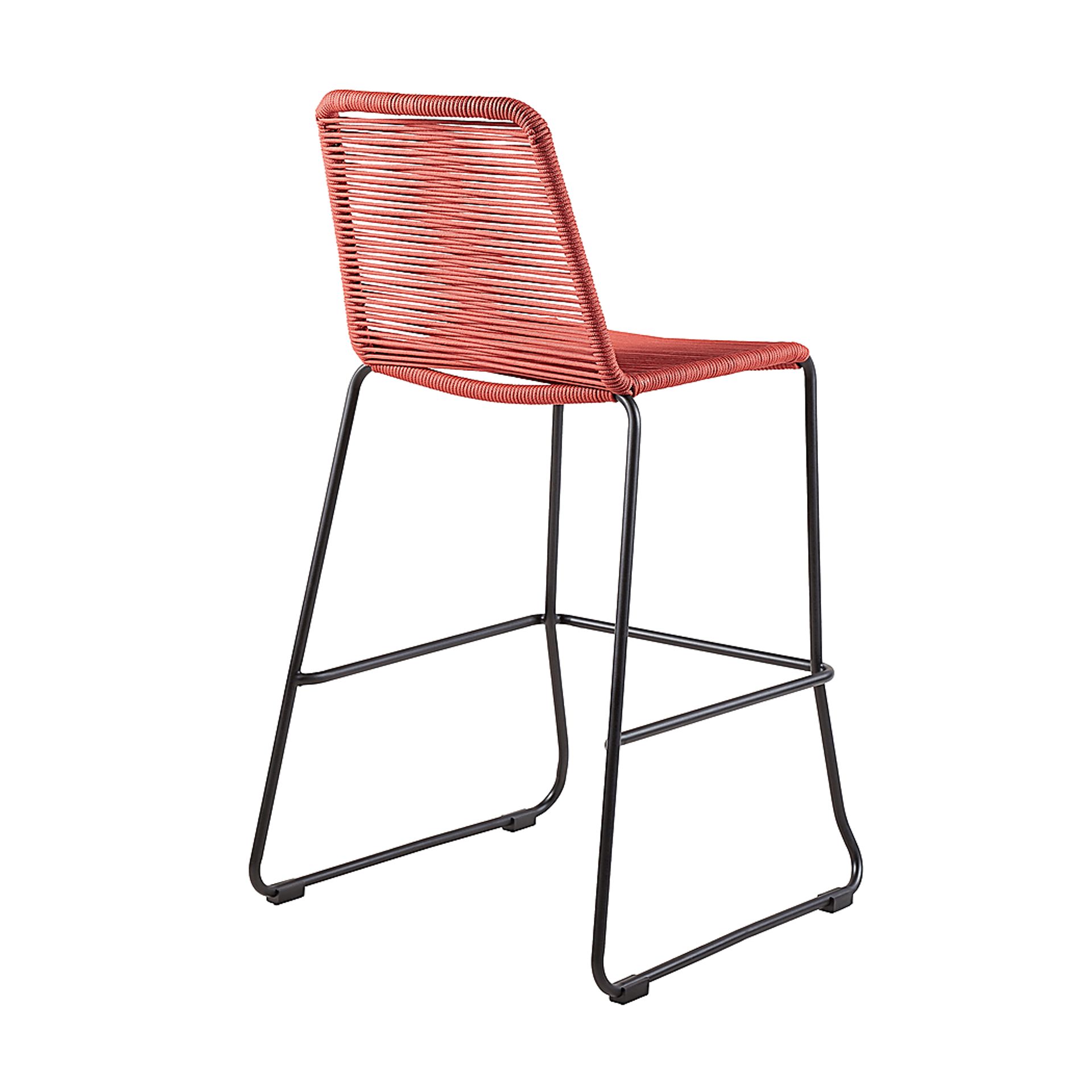 Avele Ann Red Outdoor Barstool - Image 4