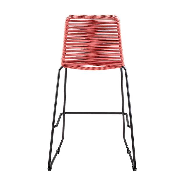 Avele Ann Red Outdoor Barstool - Thumbnail - Image 5