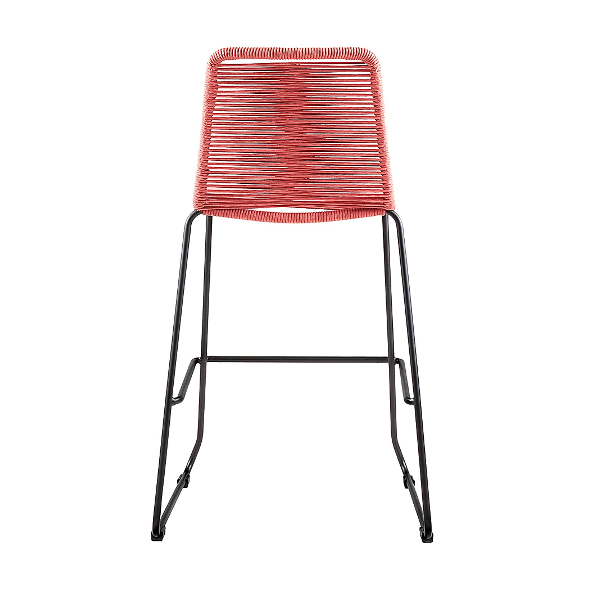 Avele Ann Red Outdoor Barstool - Image 5