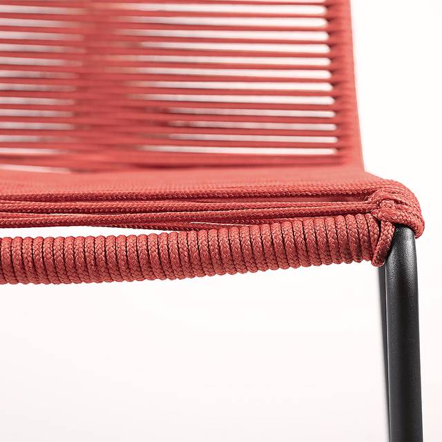 Avele Ann Red Outdoor Barstool - Thumbnail - Image 6