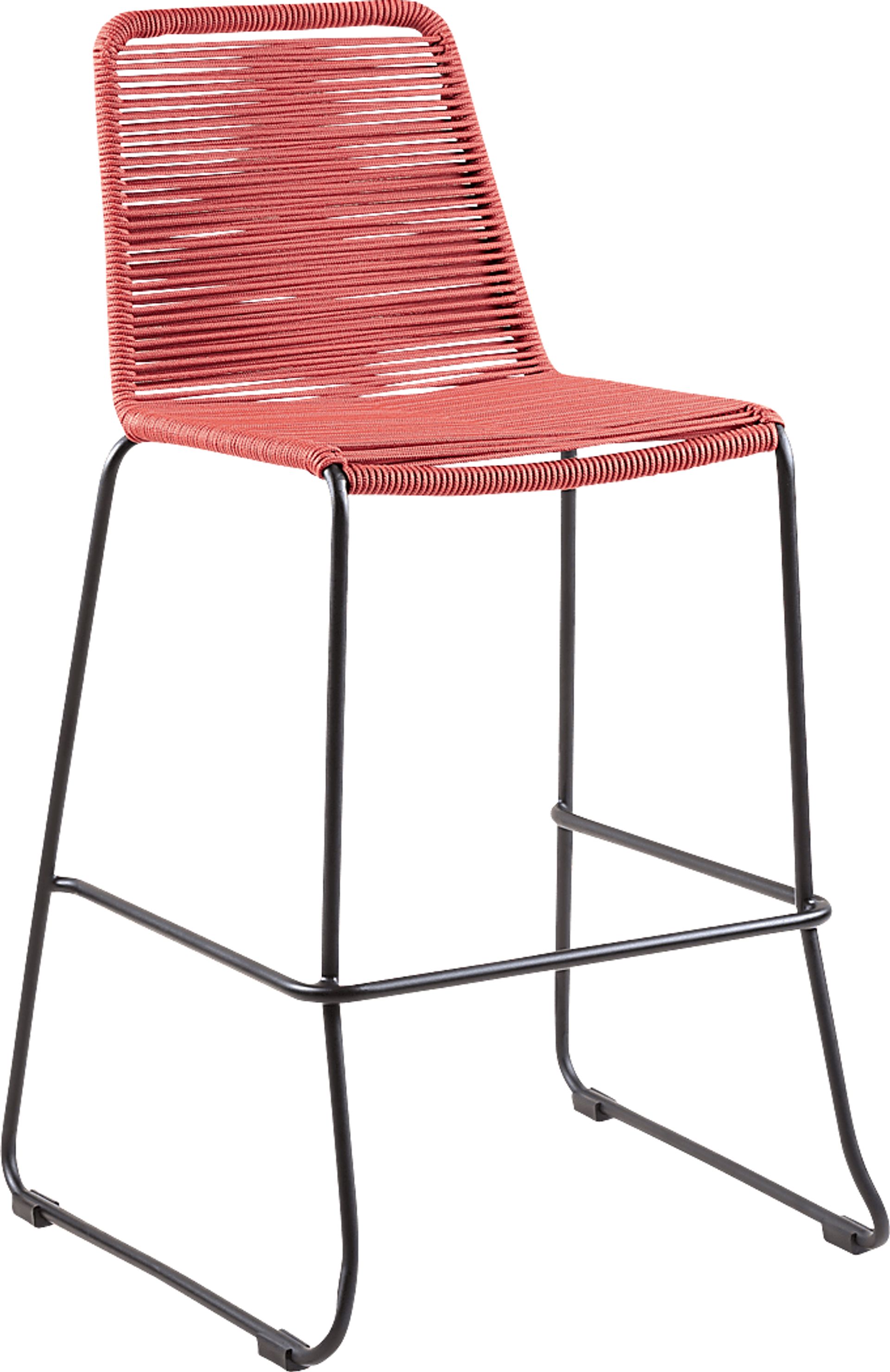 Avele Ann Red Outdoor Barstool - Image 1
