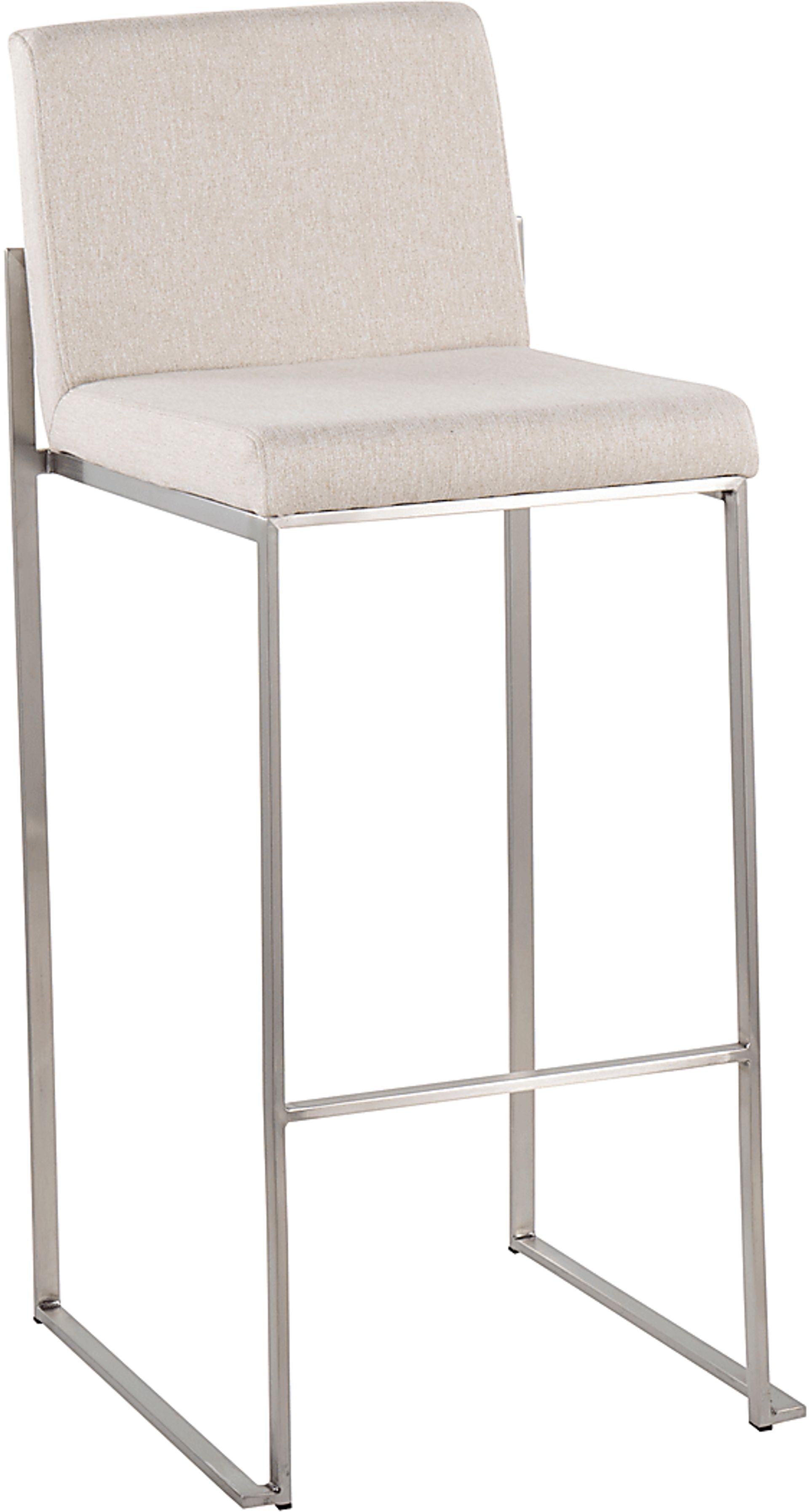 Avella Ann Beige Barstool, Set of 2 - Image 2