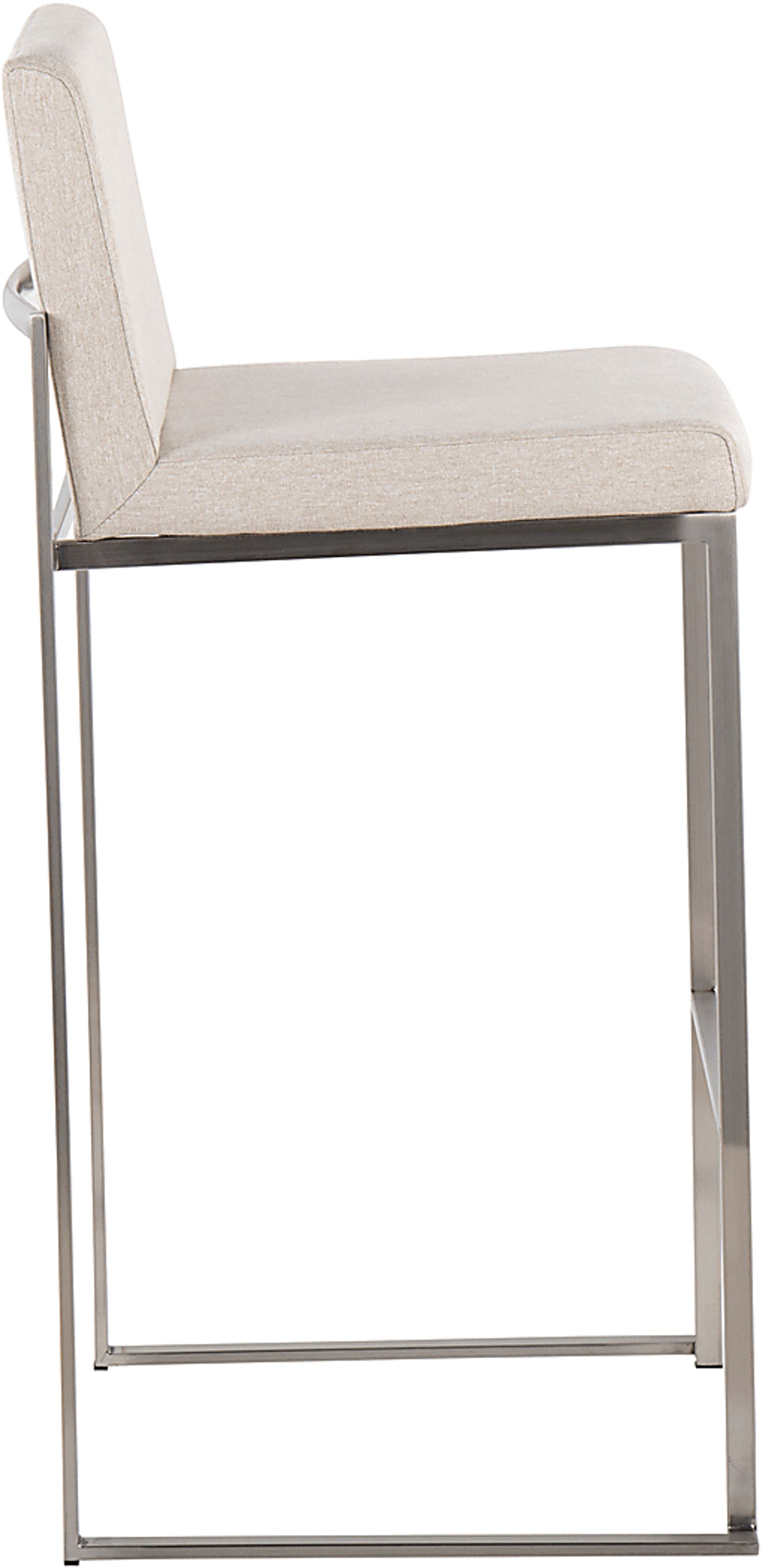 Avella Ann Beige Barstool, Set of 2 - Image 3