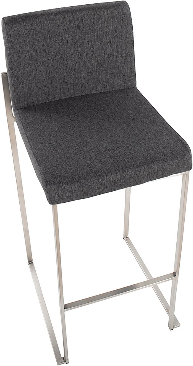 Avella Ann Charcoal Barstool, Set of 2
