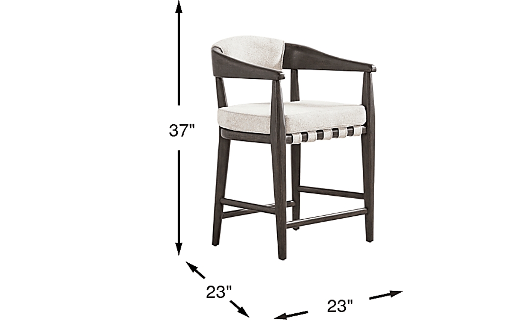 Avellino Brown Counter Height Dining Stool
