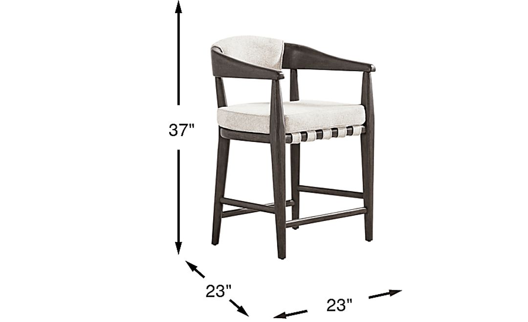 Avellino Brown Counter Height Dining Stool